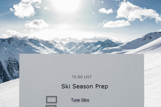 Pre-Season Checklist